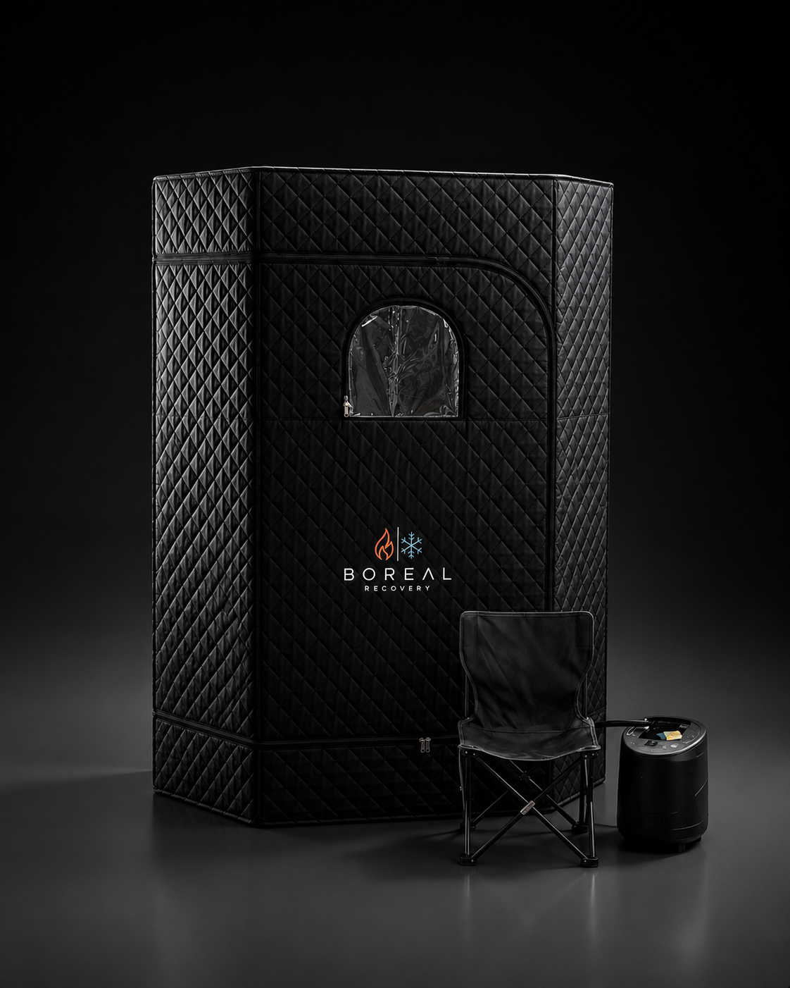 Sauna portátil Boreal com gerador de vapor e acessórios